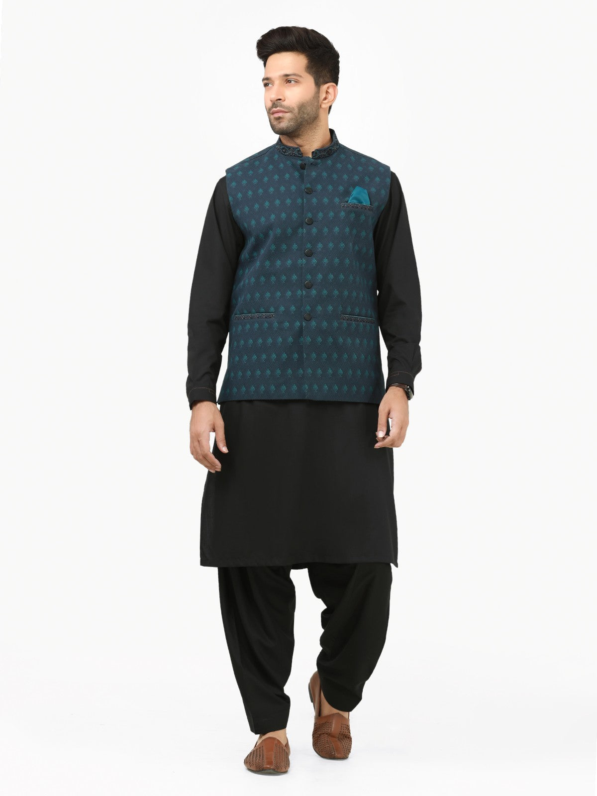 Edenrobe - Men's Navy Waist Coat - EMTWC22-35791