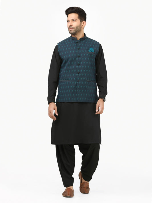 Edenrobe - Men's Navy Waist Coat - EMTWC22-35791