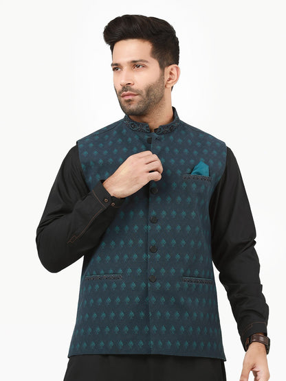 Edenrobe - Men's Navy Waist Coat - EMTWC22-35791