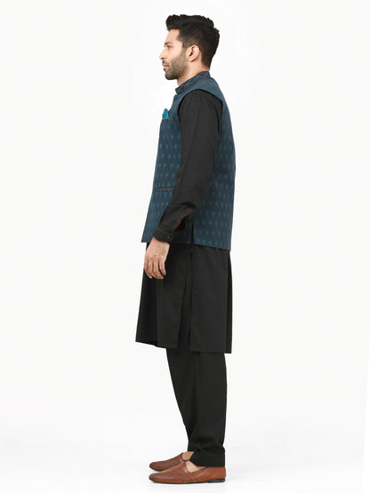 Edenrobe - Men's Navy Waist Coat - EMTWC22-35791