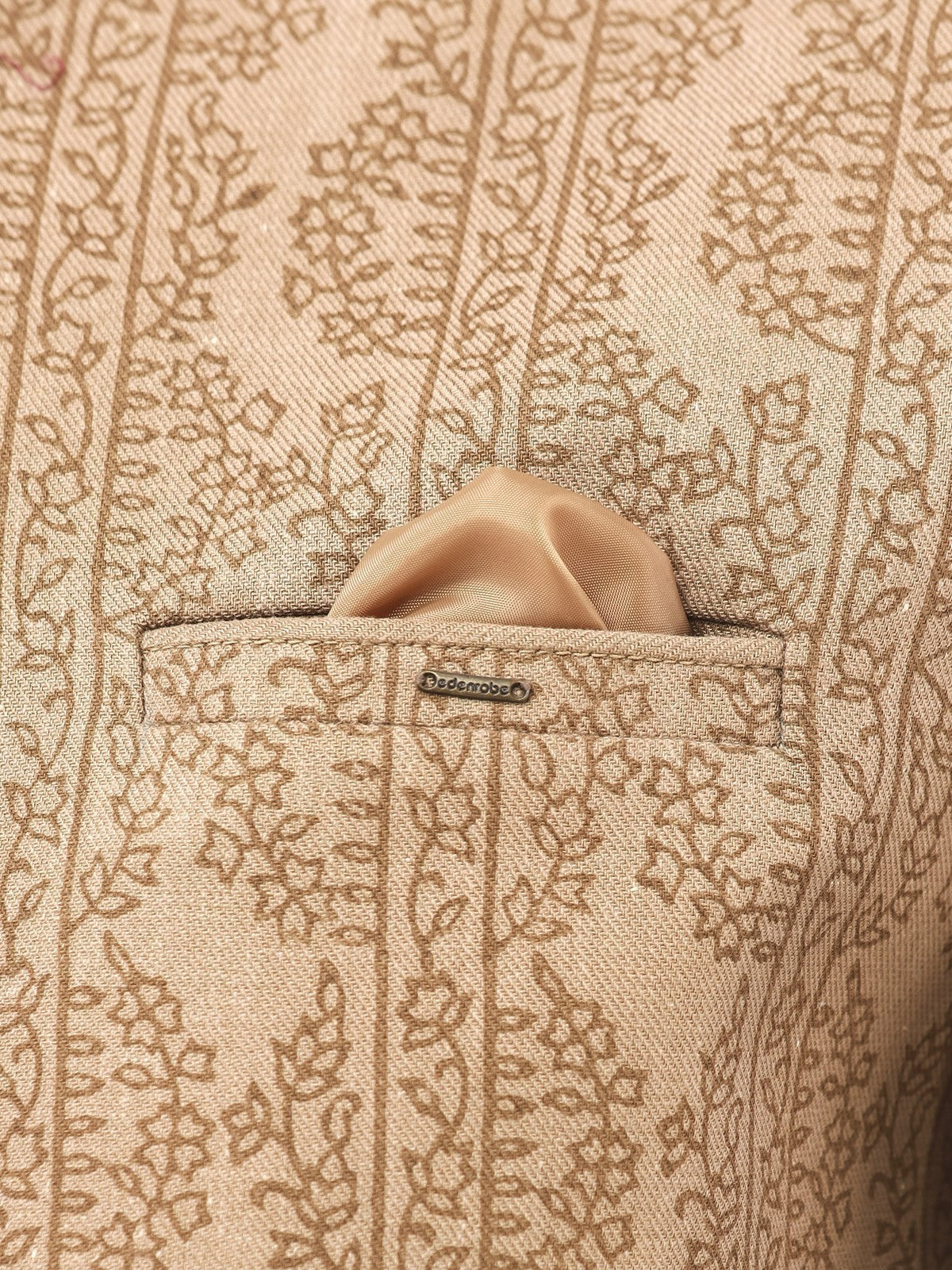 Edenrobe - Men's Beige Waist Coat - EMTWC22-35792