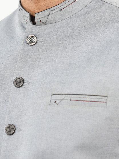 Edenrobe - Men's Grey Waist Coat - EMTWC22-35798