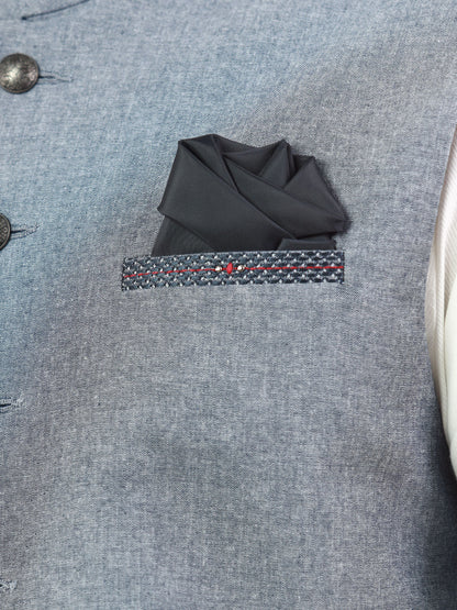 Edenrobe - Men's Steel Blue Waist Coat - EMTWC22-35813