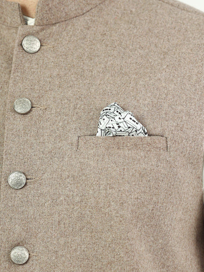 Edenrobe - Men's Light Brown Waist Coat - EMTWC22-35822