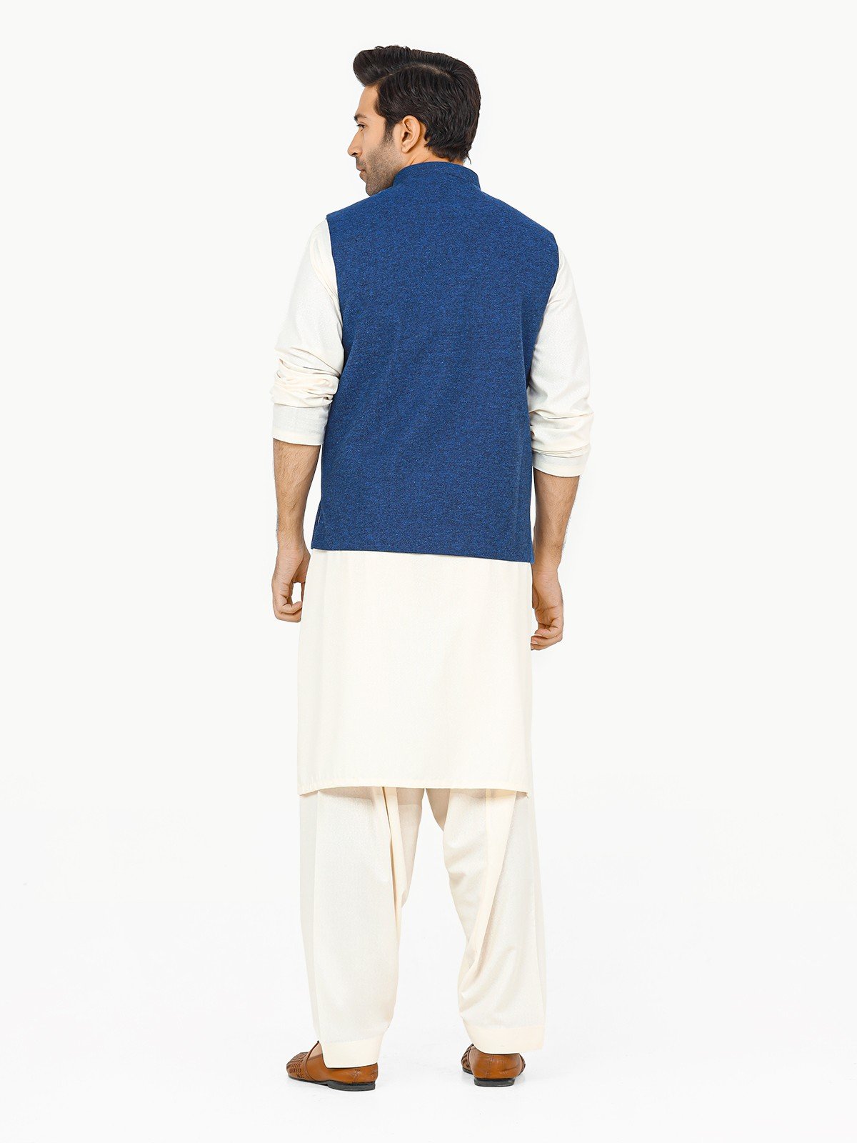 Edenrobe - Men's Blue Waist Coat - EMTWC22-35826