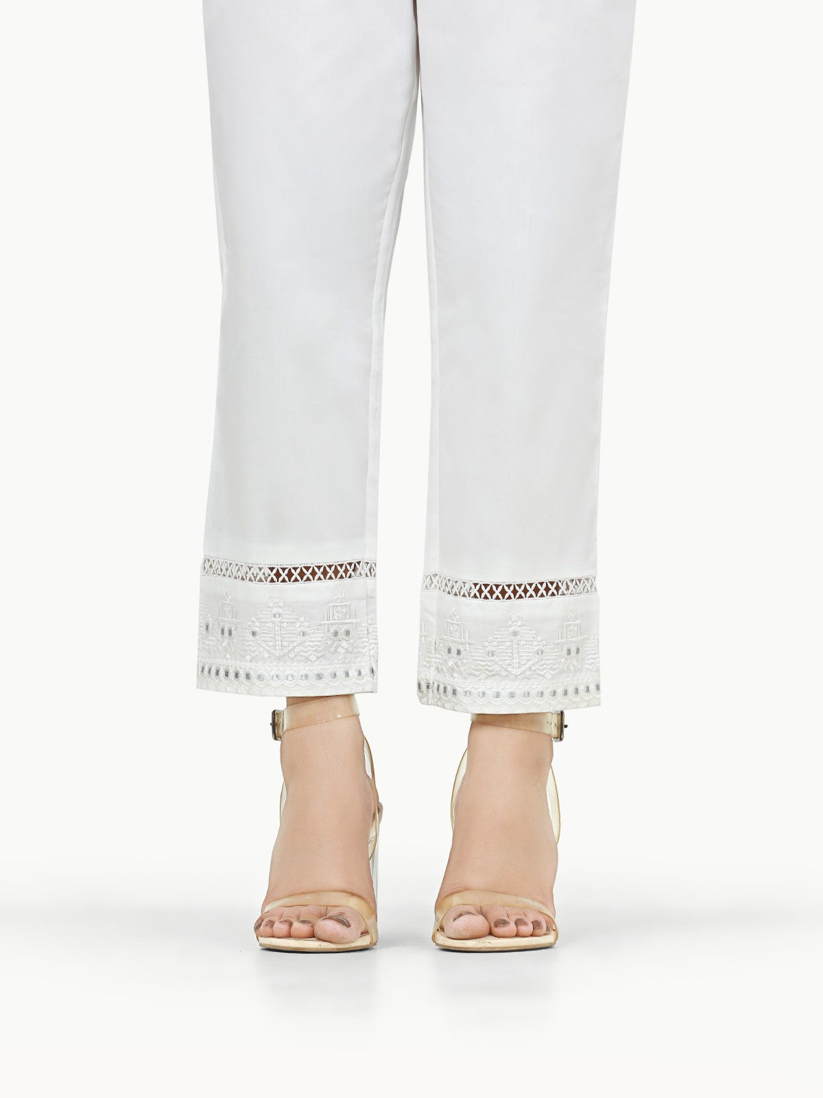 Edenrobe - Women's White Trouser - EWBE22-76325