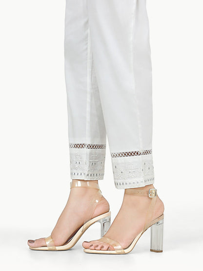 Edenrobe - Women's White Trouser - EWBE22-76325