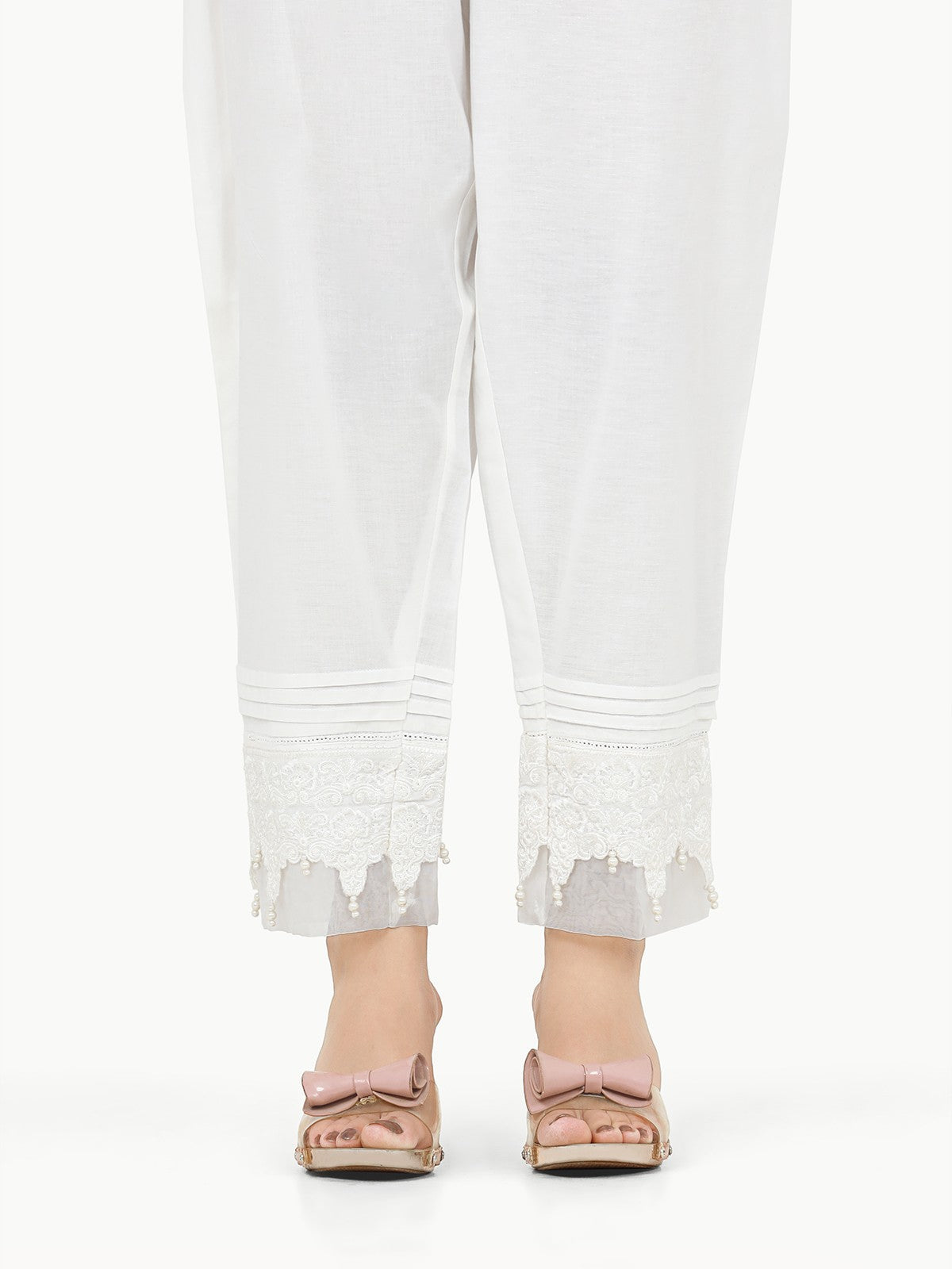 Edenrobe - Women's White Trouser - EWBE22-76383