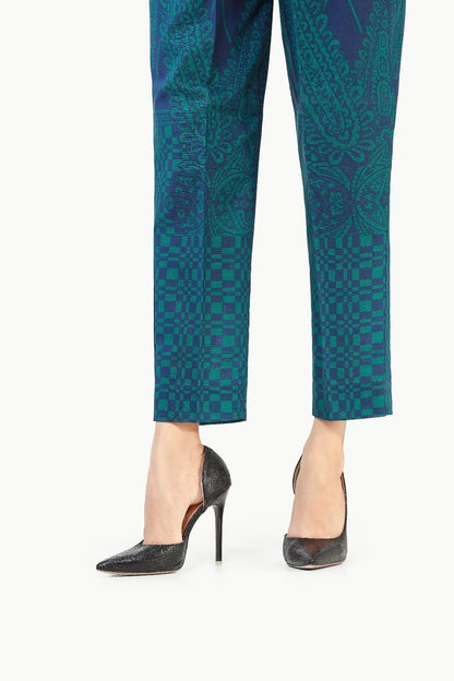 Edenrobe - Women's Blue & Green Trouser - EWBP22-76364