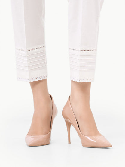 Edenrobe - Women's Off White Trouser - EWBP22-76382