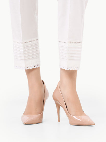 Edenrobe - Women's Off White Trouser - EWBP22-76382