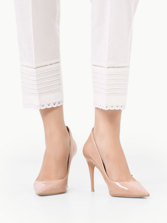 Edenrobe - Women's Off White Trouser - EWBP22-76382