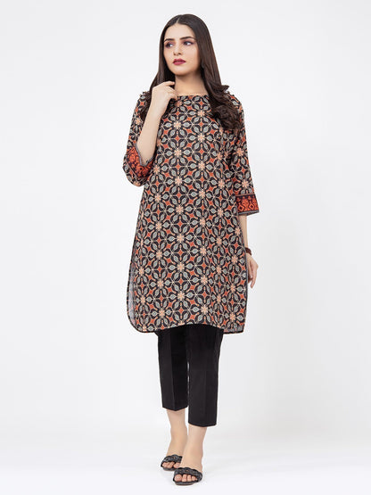 Edenrobe - Pret 1Pc Printed Khaddar Shirt - EWTKA21-67770