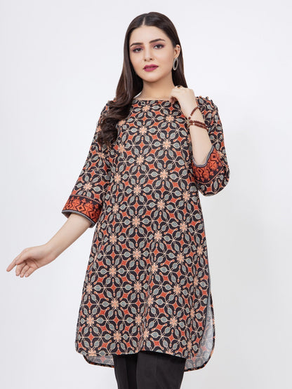 Edenrobe - Pret 1Pc Printed Khaddar Shirt - EWTKA21-67770