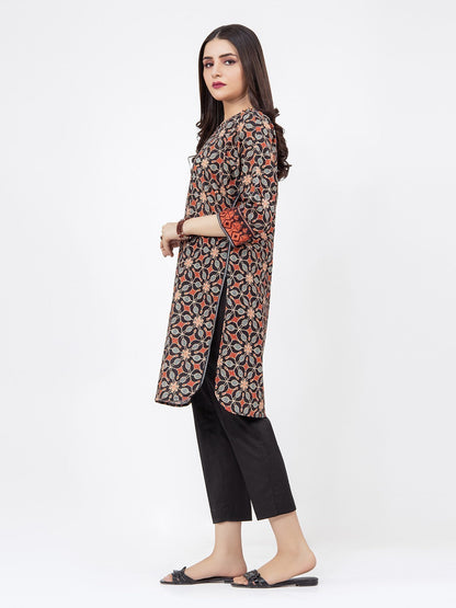 Edenrobe - Pret 1Pc Printed Khaddar Shirt - EWTKA21-67770