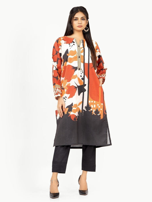 Edenrobe - Pret 1Pc Printed Multi Shirt - EWTKA22-67622