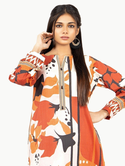 Edenrobe - Pret 1Pc Printed Multi Shirt - EWTKA22-67622