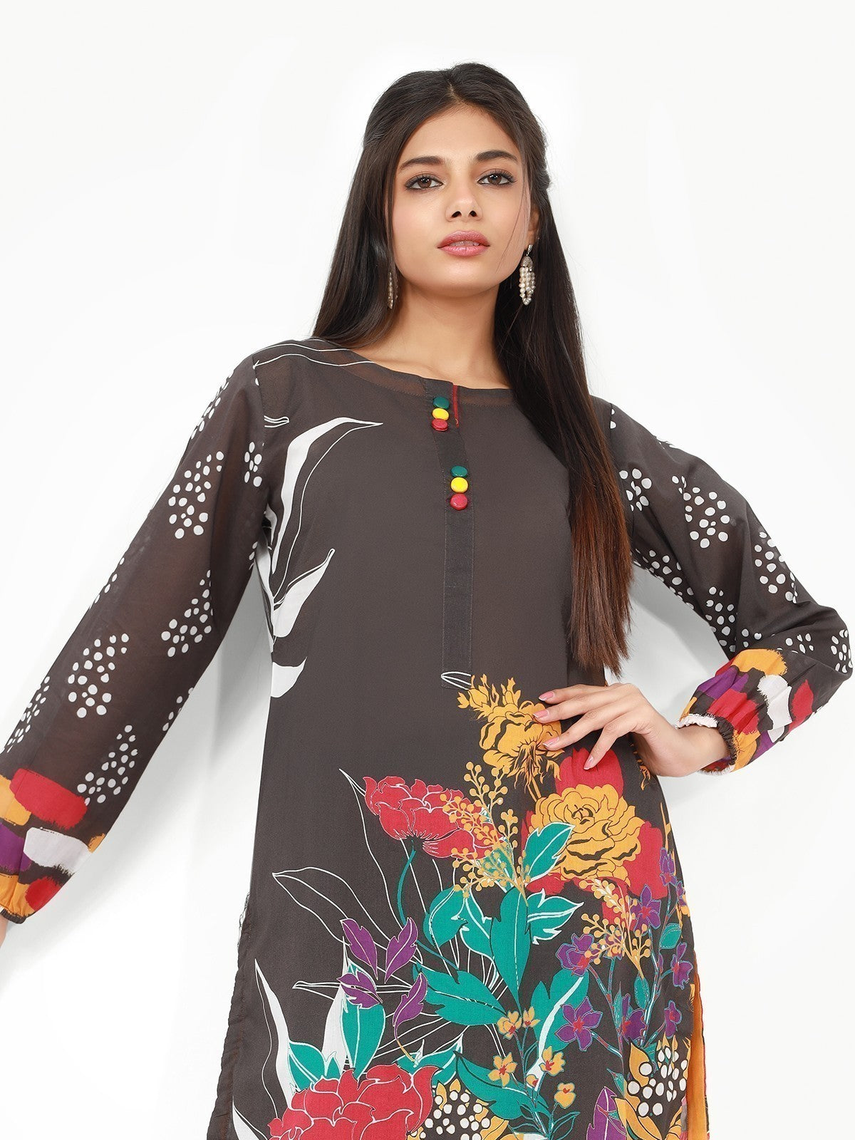 Edenrobe - Pret 1Pc Printed Lawn Shirt - EWTKA22-67624