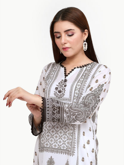 Edenrobe - Pret 1Pc Printed Lawn Shirt - EWTKA22-67627