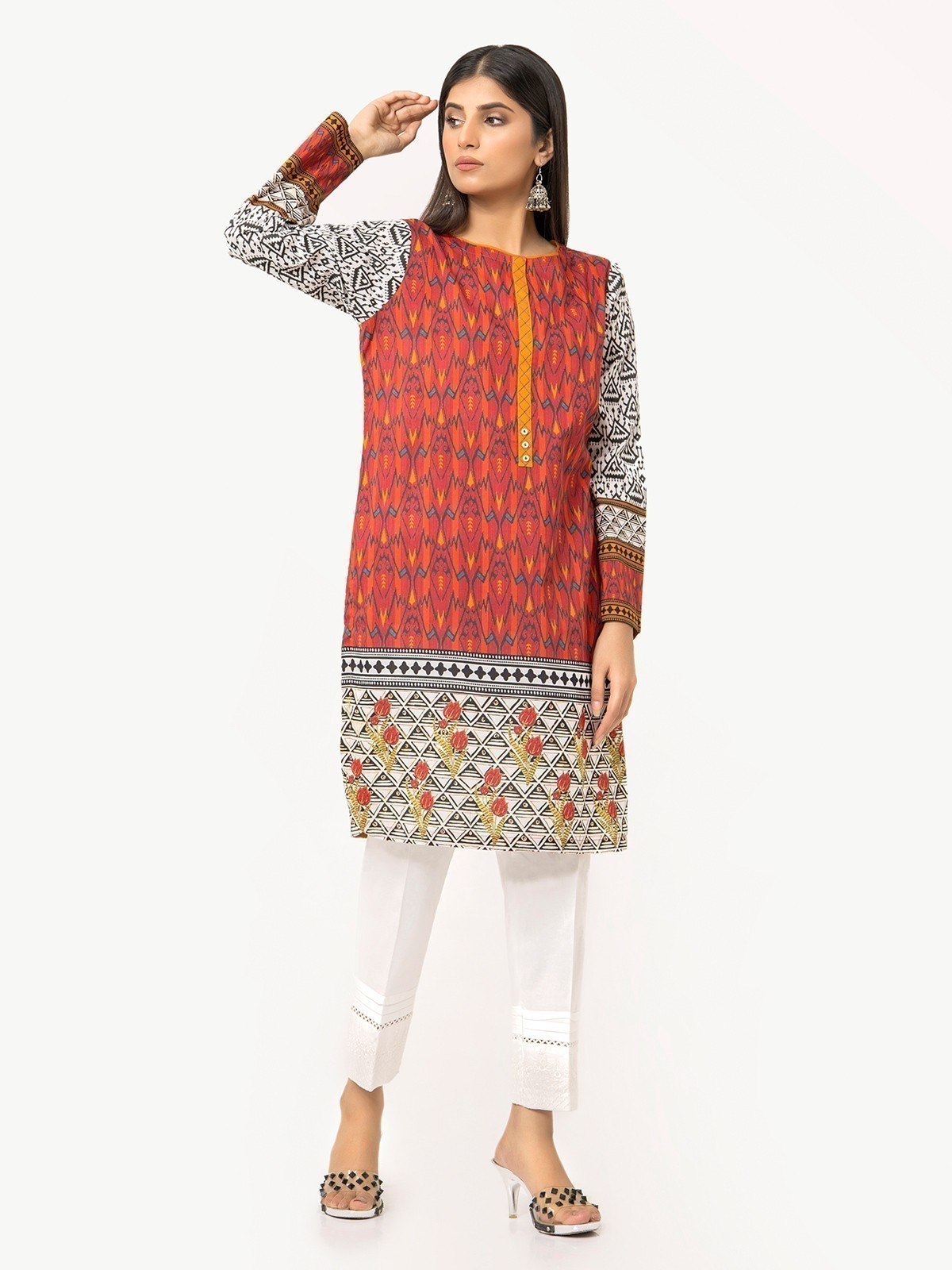 Edenrobe - Pret 1Pc Printed Lawn Shirt - EWTKA22-67628