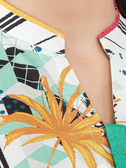 Edenrobe - Pret 2Pc Printed Chiffon Shirt Dupatta - EWTKA22-67666 (2PC-D)