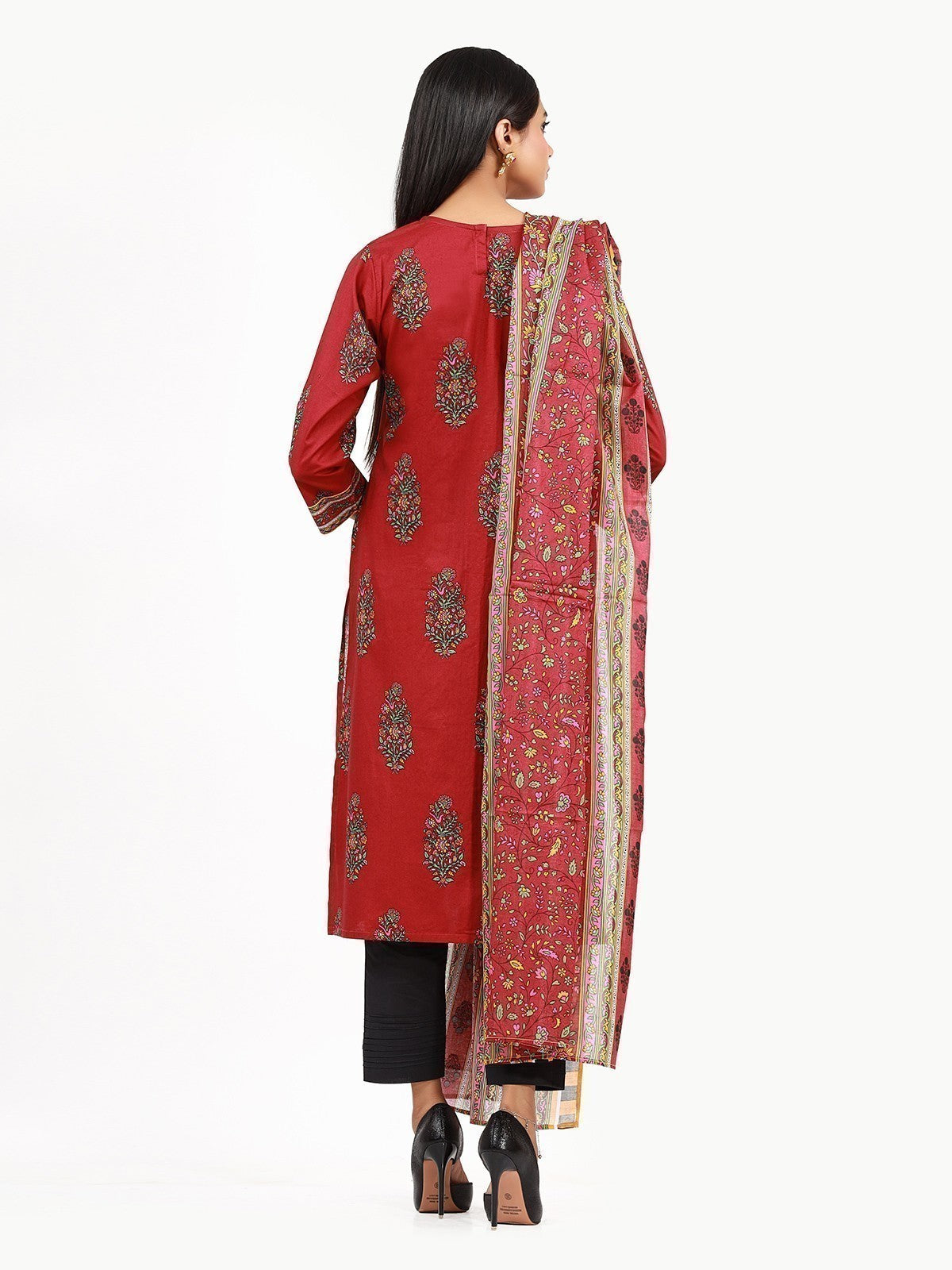 Edenrobe - Pret 2Pc Printed Lawn Shirt Dupatta - EWTKA22-67667 (2PC-D)