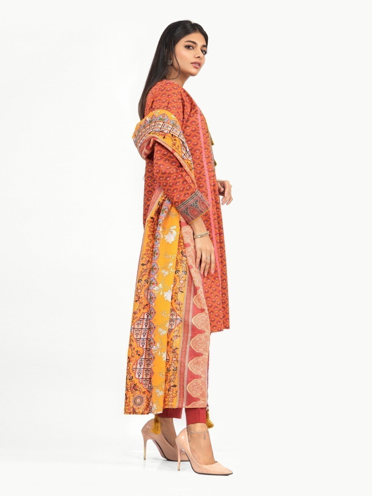 Edenrobe - Pret 3Pc Printed Lawn Suit - EWTKA22-67705 (3-PCS)