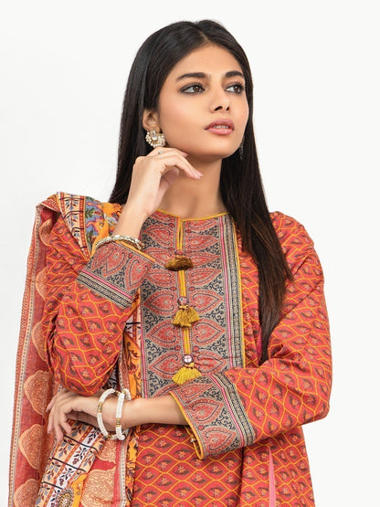 Edenrobe - Pret 3Pc Printed Lawn Suit - EWTKA22-67705 (3-PCS)