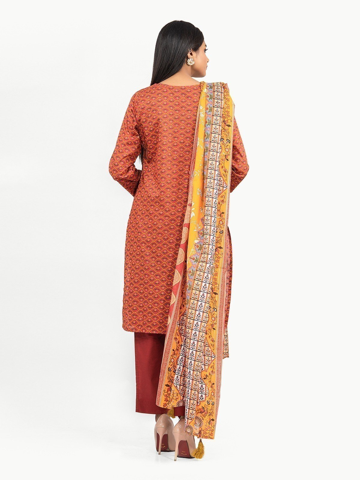 Edenrobe - Pret 3Pc Printed Lawn Suit - EWTKA22-67705 (3-PCS)