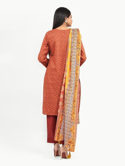 Edenrobe - Pret 3Pc Printed Lawn Suit - EWTKA22-67705 (3-PCS)