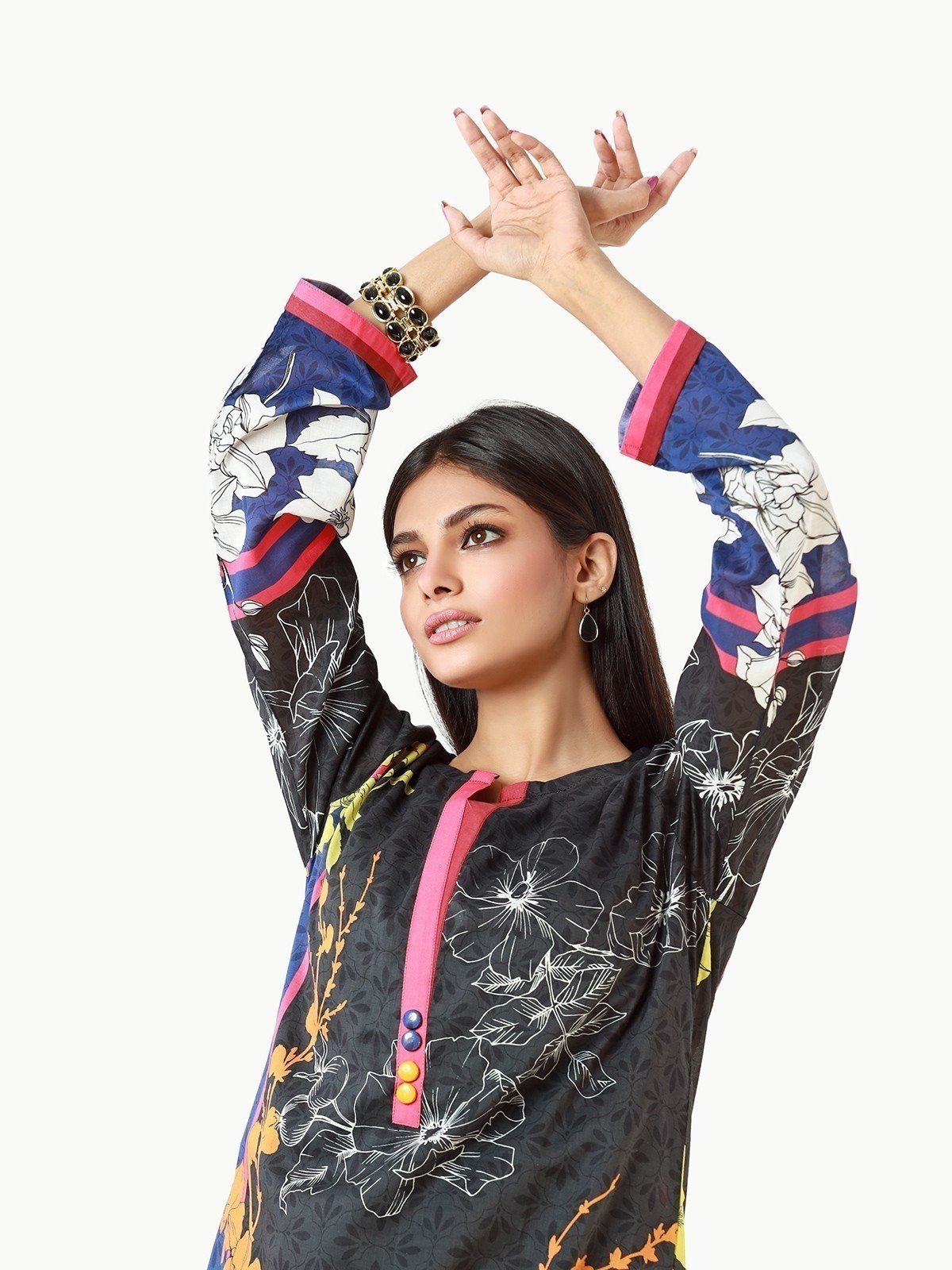 Edenrobe - Pret 1Pc Printed Cambric Shirt - EWTKA22-67785