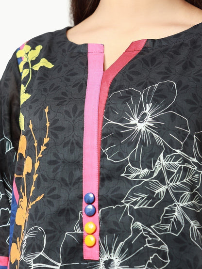 Edenrobe - Pret 1Pc Printed Cambric Shirt - EWTKA22-67785