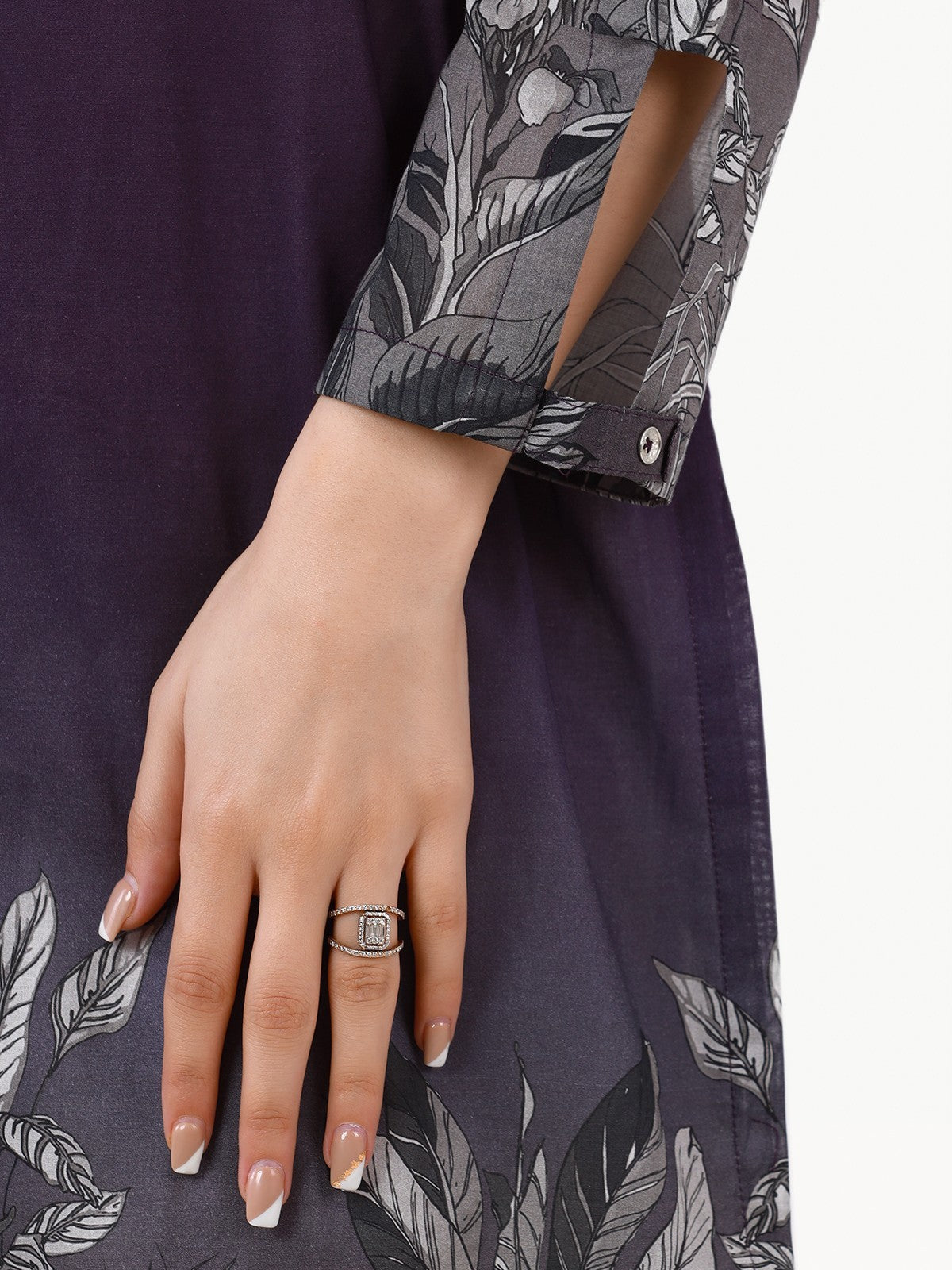 Edenrobe - Pret 1Pc Printed Chanderi Shirt - EWTKA22-68021