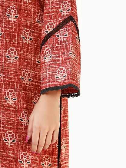 Edenrobe - Pret 1Pc Printed Lawn Shirt - EWTKA22-68043