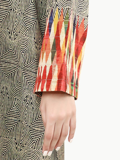 Edenrobe - Pret 1Pc Printed Khaddar Shirt - EWTKA22-68560