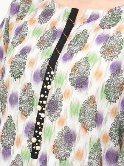 Edenrobe - Pret 1Pc Printed Khaddar Shirt - EWTKA22-68563