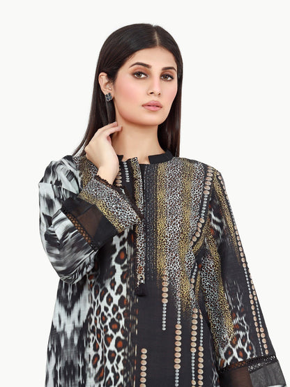 Edenrobe - Pret 1Pc Printed Khaddar Shirt - EWTKA22-68583