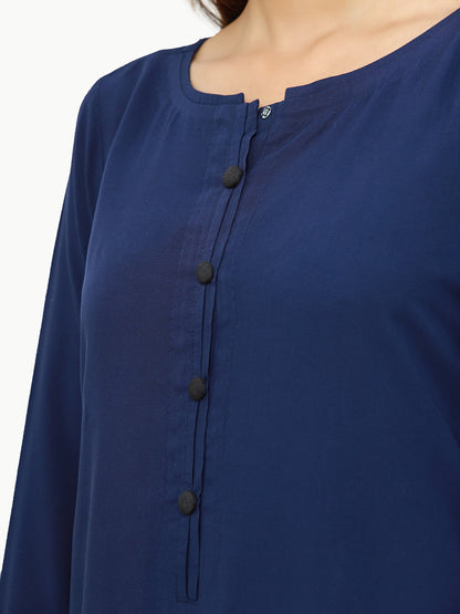 Edenrobe - Pret 1Pc Plain Cotton Shirt - EWTKS22-68427