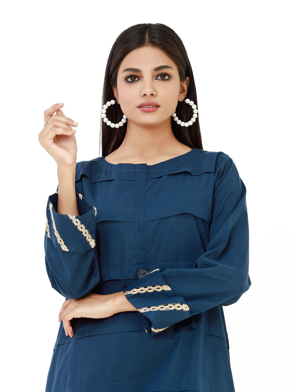 Edenrobe - Pret 1Pc Printed Cambric Shirt - EWTK22-68034