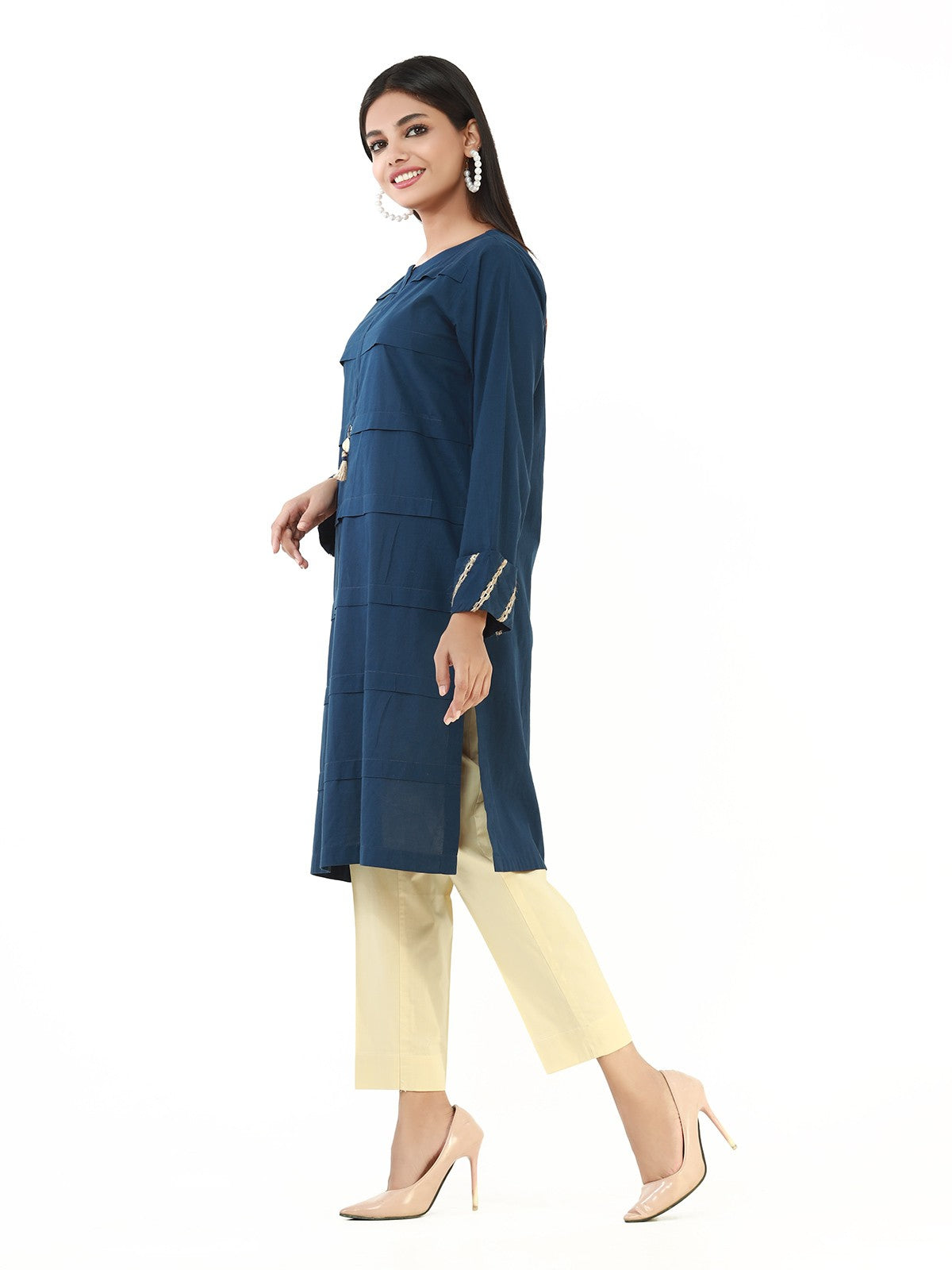 Edenrobe - Pret 1Pc Printed Cambric Shirt - EWTK22-68034