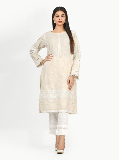 Edenrobe - Pret 1Pc Printed Khaddar Shirt - EWTK22-68070