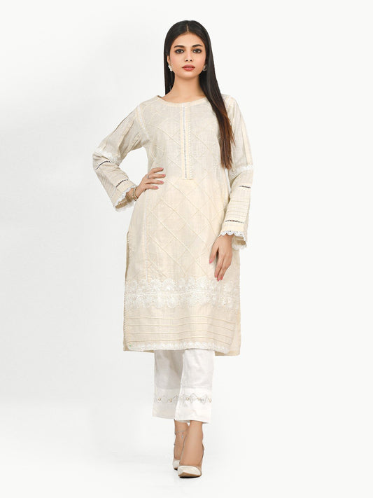 Edenrobe - Pret 1Pc Printed Khaddar Shirt - EWTK22-68070