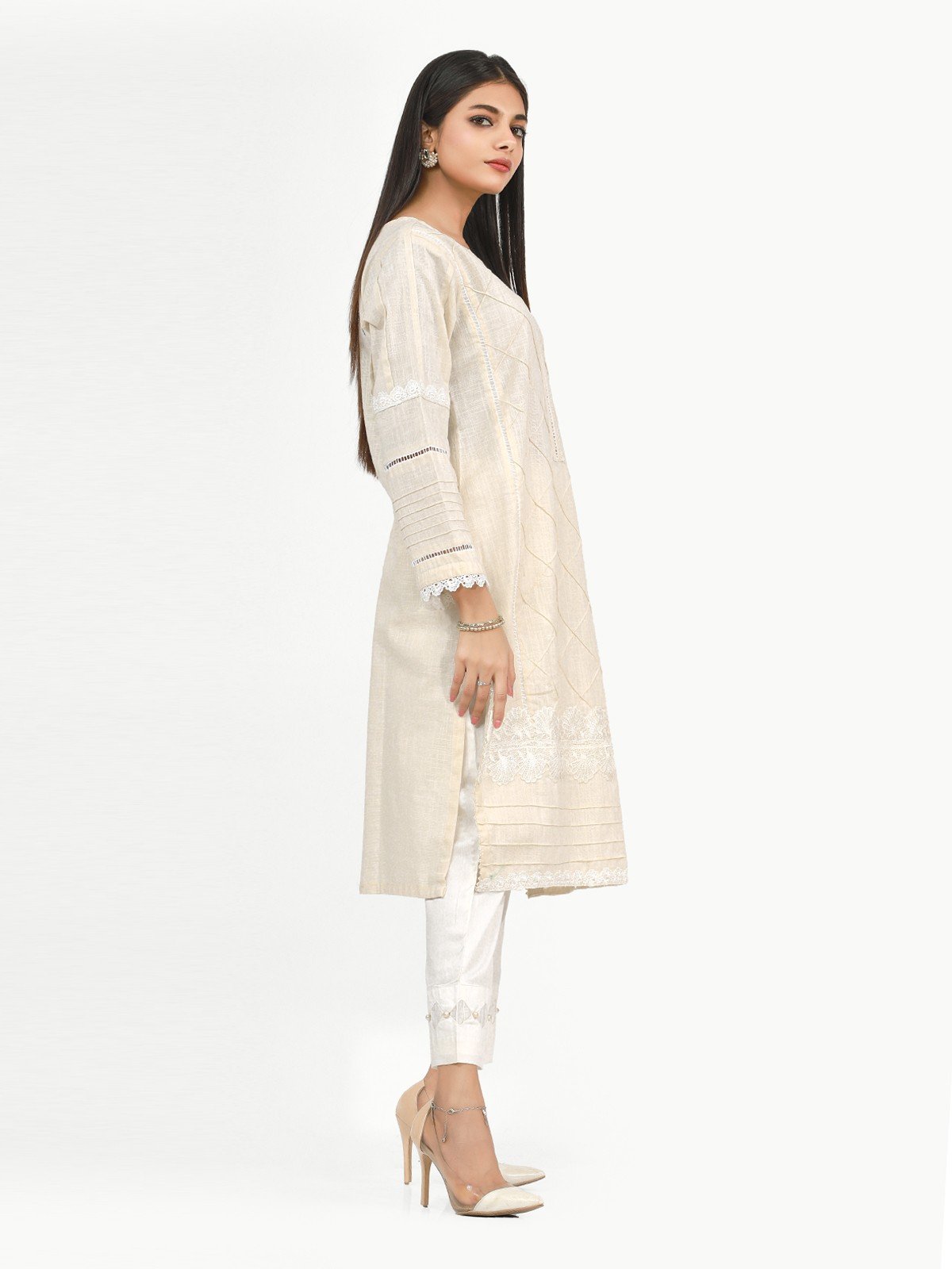Edenrobe - Pret 1Pc Printed Khaddar Shirt - EWTK22-68070