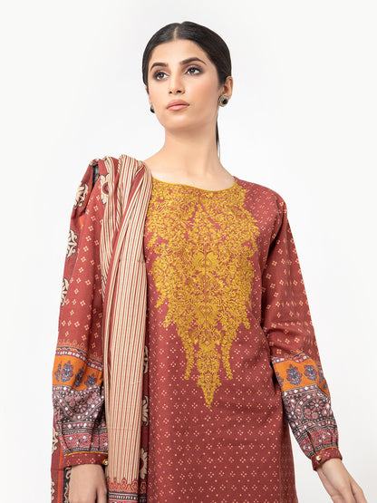 Edenrobe - Pret 3Pc Embroidered Lawn Suit - EWTKE22-67819 (3P)