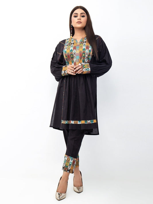 Edenrobe - Pret 2Pc Embroidered Lawn Shirt Trouser - EWTKE22-67891 (ST)