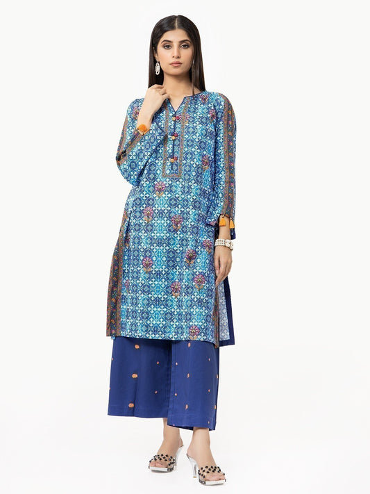 Edenrobe - Pret 2Pc Embroidered Twill Shirt Trouser - EWTKE22-67893 (ST)