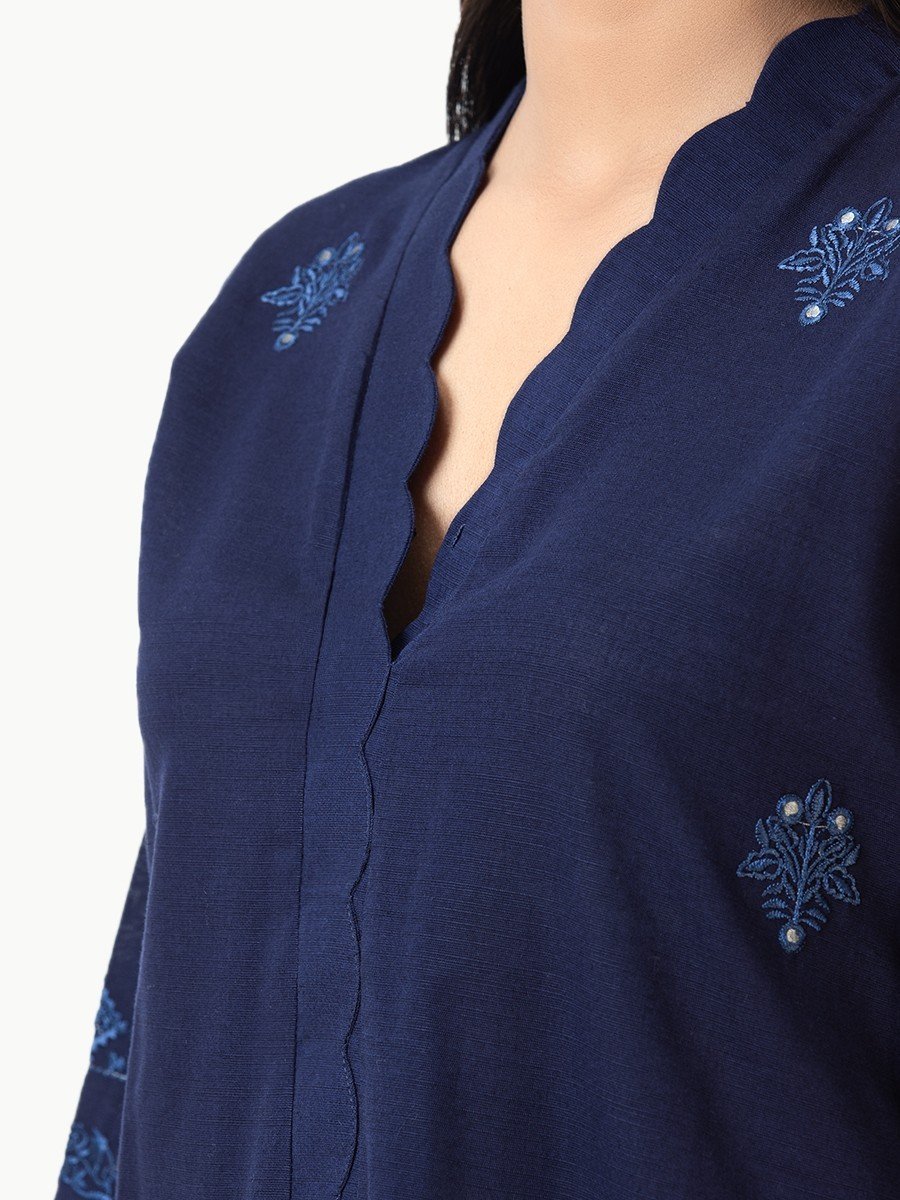 Edenrobe - Pret 3Pc Embroidered Khaddar Suit - EWTKE22-68119 (3P)