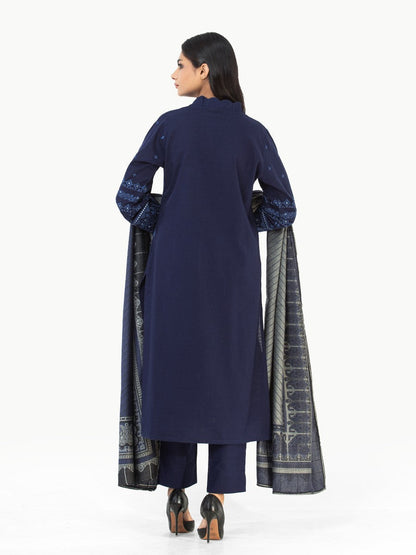Edenrobe - Pret 3Pc Embroidered Khaddar Suit - EWTKE22-68119 (3P)