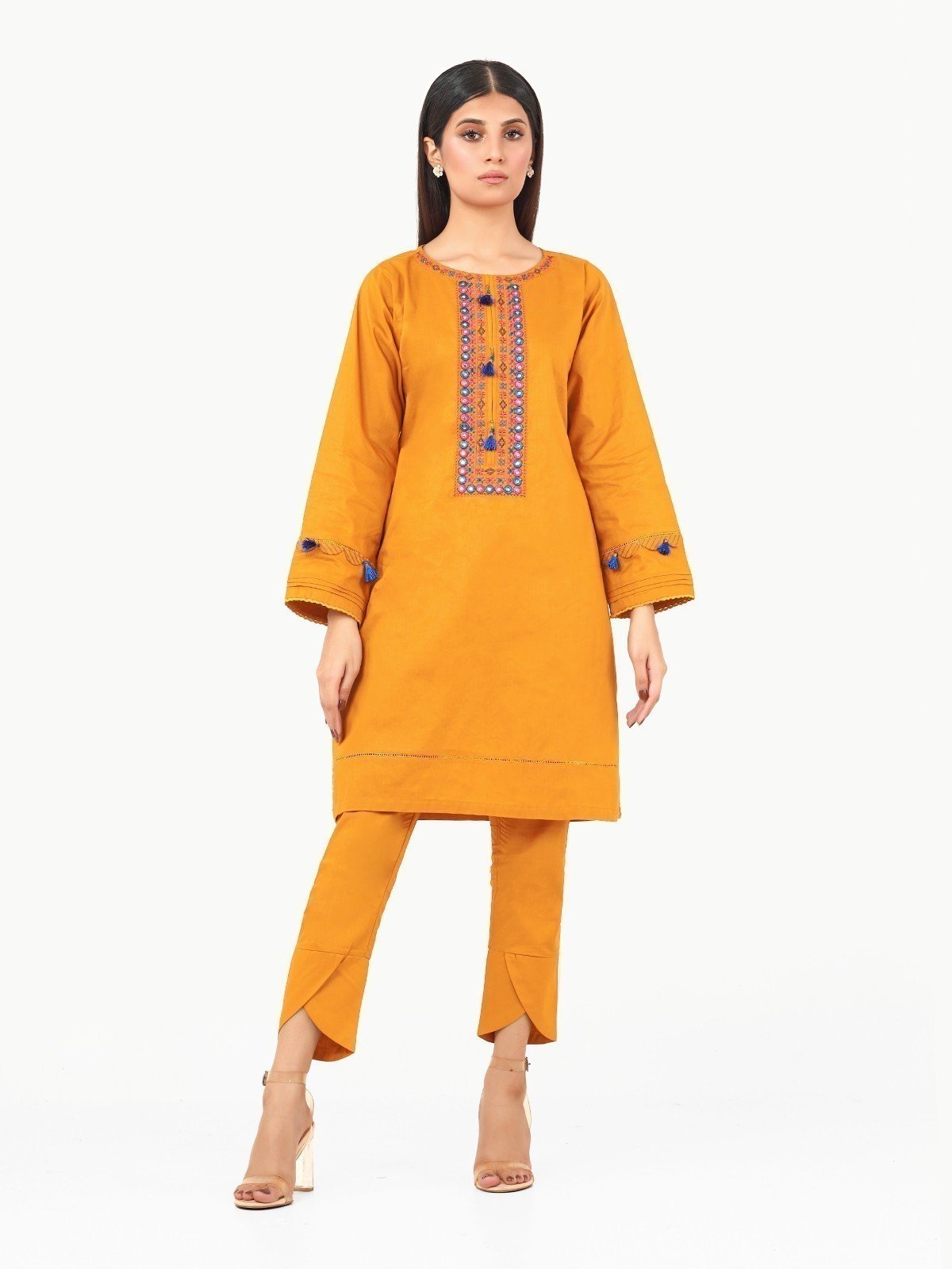 Edenrobe - Pret 2Pc Embroidered Lawn Shirt Trouser - EWTKE22-68131 (ST)