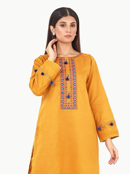 Edenrobe - Pret 2Pc Embroidered Lawn Shirt Trouser - EWTKE22-68131 (ST)